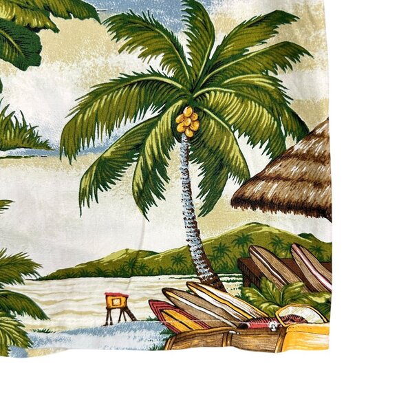 Vtg Hawaiian Reserve Coll. Shirt Mens L Aloha Tiki Floral Button Made In USA - Picture 5 of 7
